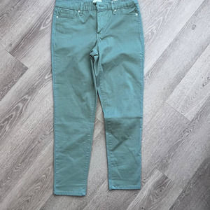 Jessica Simpson Size 8 High Rise Skinny Ankle Jeans Olive Colored